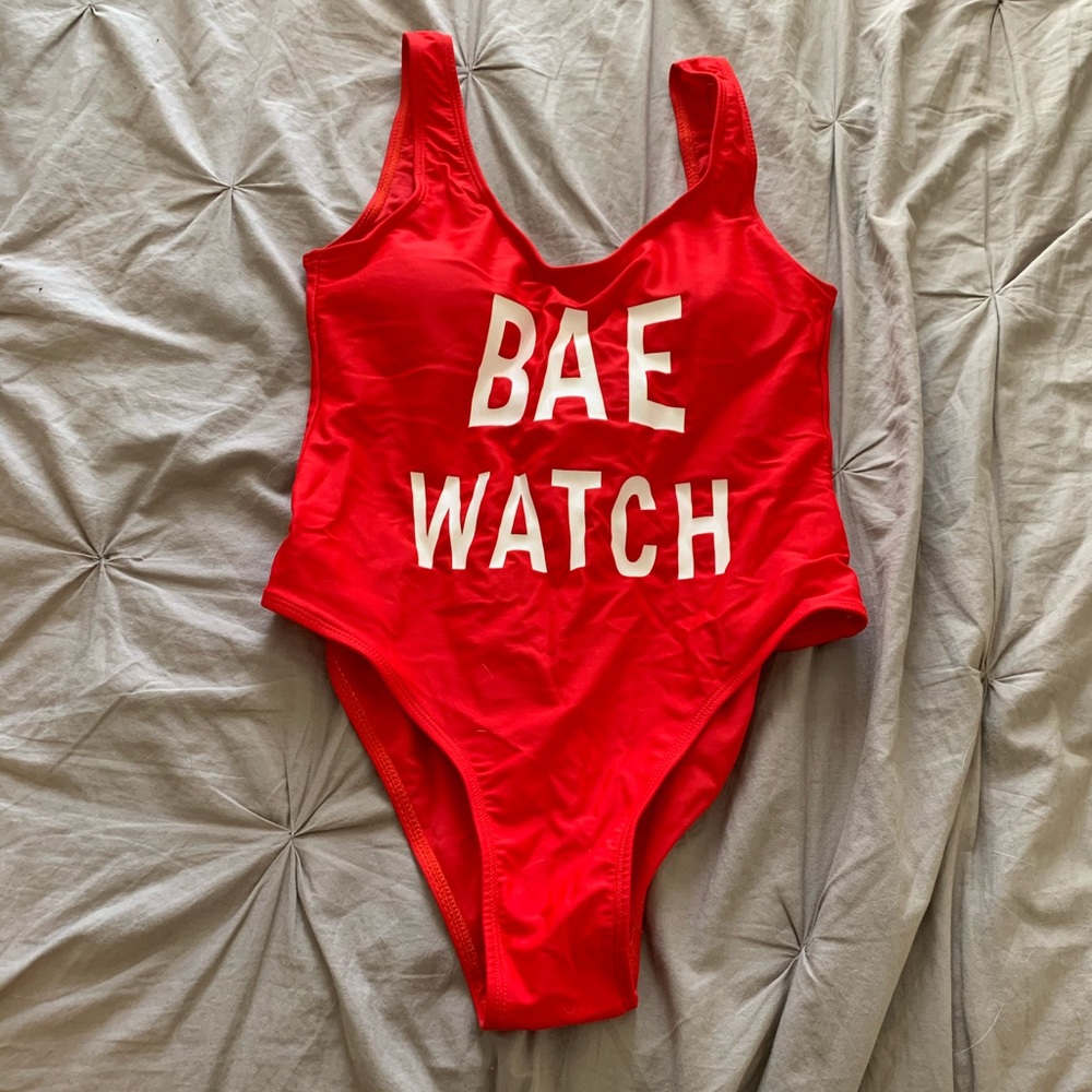 One piece bathing suit!